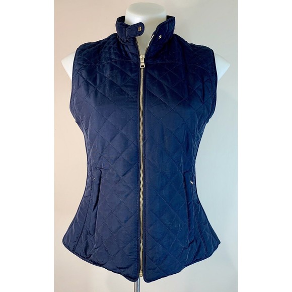 Zara Jackets & Blazers - Zara Diamond Quilted Body Warmer Fashion Vest Womens Medium BLACK